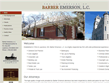 Tablet Screenshot of barberemerson.com